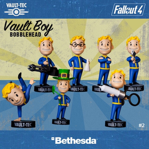辐射4 vault boy 哔哔小子第2代游戏周边避难所摇头公仔摆件盲盒
