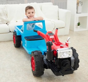 工厂直销高档手扶拖拉机电动玩具车可坐人四轮双人大号儿童超大带