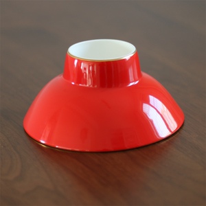 22骨瓷高脚碗故园龙凤宫廷风红色镶金复古家用礼品结婚q庆温州分