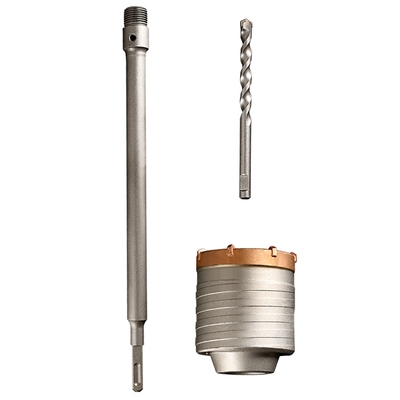 黑人工具混凝土墙壁开孔器空调水管穿墙打孔电f锤冲击钻头空心钻