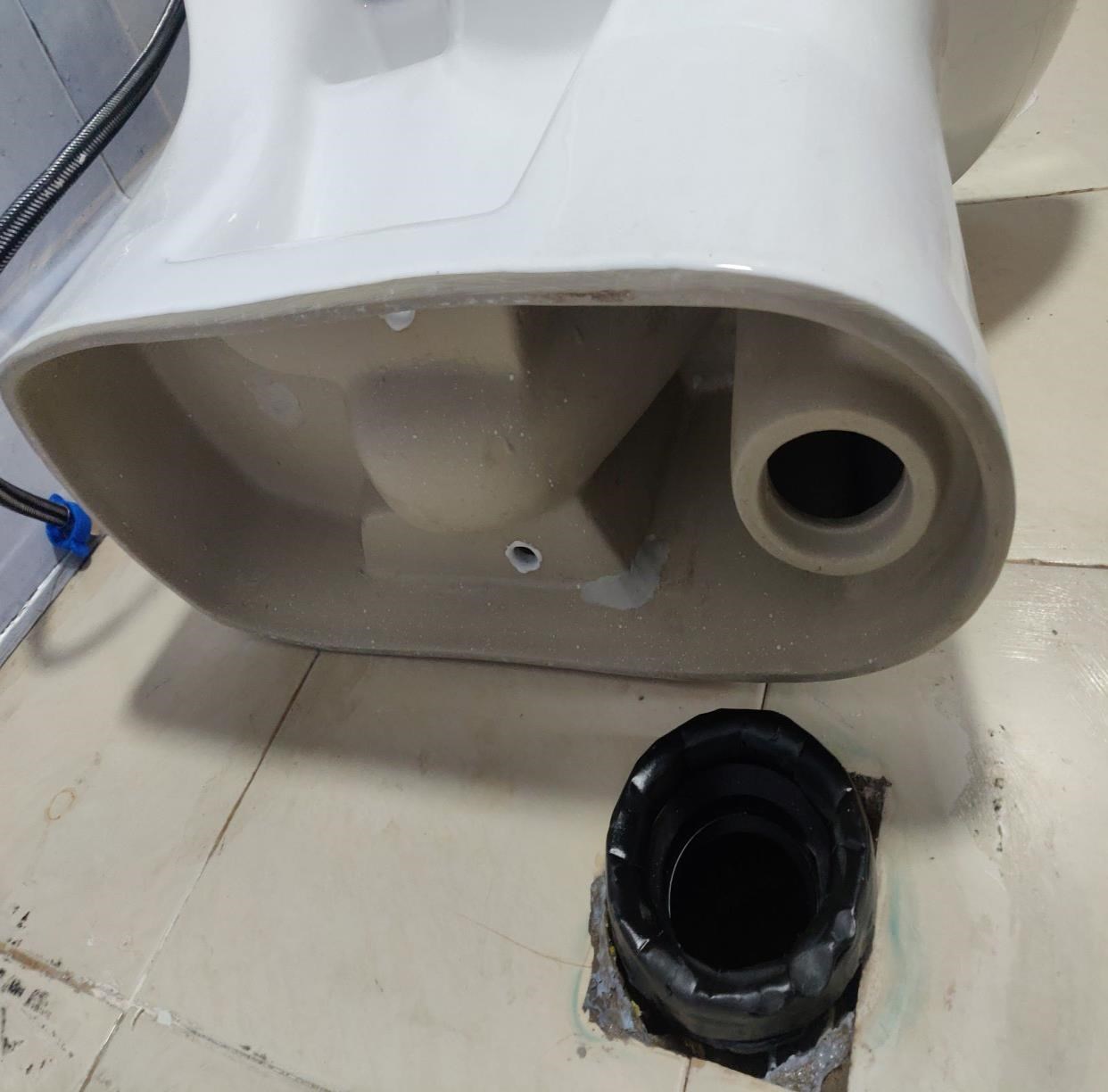 独580马桶距坐蹲老排专用管z道下孔式缓降冲改直孔房大家用坐便器