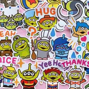 22z22卡通玩具总动员贴纸alien三眼仔外星人防水贴画手e机壳手帐