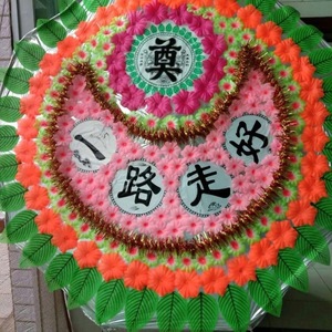 【包邮】花圈死人殡葬白事用品追悼伞式折叠各种尺寸规格仿真厂家