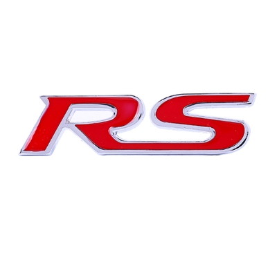 rs立体后标志改装进气口贴金属中网尾标中网车标栅格汽车标rs