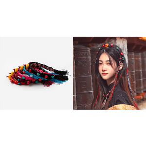 藏族头饰女藏式发饰发带饰品配饰发绳装饰民族风发箍藏服压发发卡