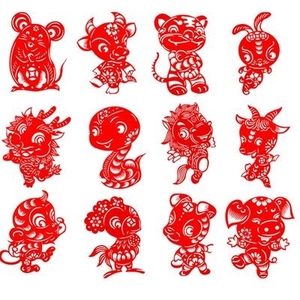 十二生肖剪纸窗花贴纯手工i中国风整套幼儿园12生肖创意儿童贴纸
