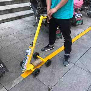 简易油漆划线车划线机仓库车位画线器马路道路划线漆工厂车间画线