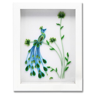 衍纸条衍纸画成品