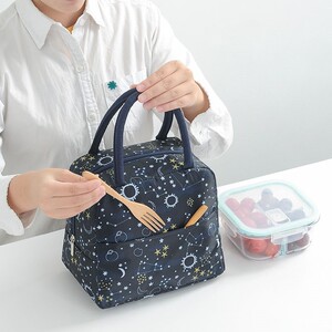 新品饭盒袋手提包女学p生保温包多功能防水韩版保温袋大号便当定