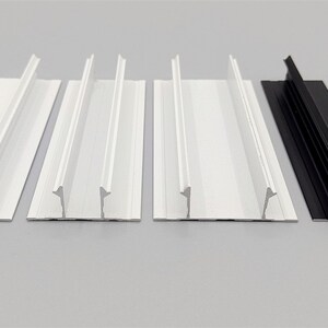 合石膏板收边顶阴角工艺槽u型铝条金属型材s装饰t形压条黑白