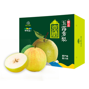山西临汾隰县玉露香梨富硒礼盒装大果9.5斤顺丰包邮现货新鲜孕妇