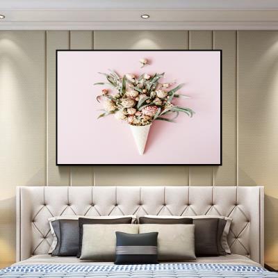 卧室床头装饰画创意背景墙挂画现代简约主卧房间温x馨单张北欧壁