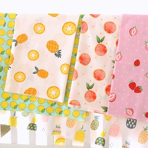 糖果卖花布儿童婴儿纯棉布料宝宝床品面料卡通床单被套全棉水果斜