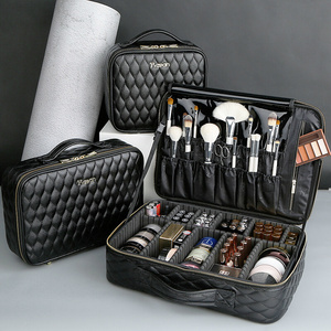 化p妆师专业化妆箱手提纹绣工具包女便携大容量跟妆收纳品网红皮