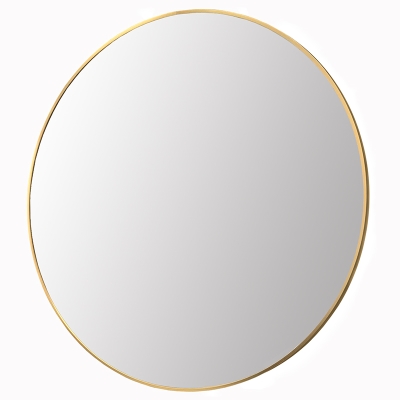 中式浴室圆镜圆形
