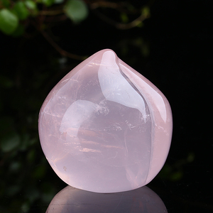 水晶桃子摆件
