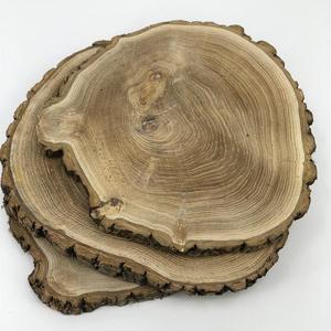 圆木片背木片diy木片片手绘年轮木h片画实木栗木头原景墙装饰.