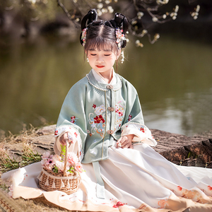 女童汉服秋款古装中国风小女孩超仙明制套装古风仙气唐装原创新款