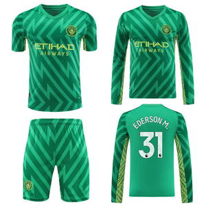 2324曼城守门员球衣绿色长袖短袖球迷31号埃德森门将服足球服套装