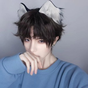猫耳朵头饰男小奶狗兽耳发夹超可爱日系cos发卡狐狸对夹猫咪发饰