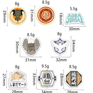 排球少年 高校 校徽扭蛋徽章 胸针吧唧 动漫周边 白鸟泽 乌野