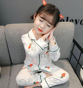 2岁宝宝穿的睡衣公主可爱秋款女宝可爱夏季薄款三岁女童睡衣2021