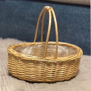 花花篮摆c花藤编鸡蛋插小手提伴手礼竹篮子韩式编织干花鲜件花筐