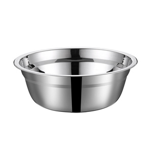 碗盆打工干饭专用家用盆盆食堂人圆形汤饭碗不锈钢的盆打饭人吃饭