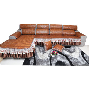 季沙发竹凉夏 欧式弧形沙发垫f垫天防滑麻将凉席坐垫定做