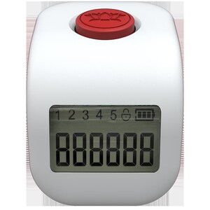 大白牛车号戒m迷你念佛q计数器戒云型念咒充电数显佛指准确超耐用