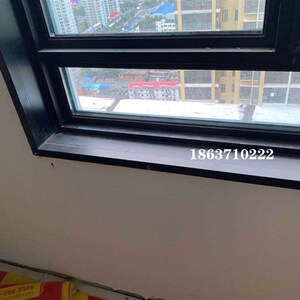 新品铝合金窗套包套窗户套钛镁合金细边轻奢黑色哑光y肌黑肤包窗