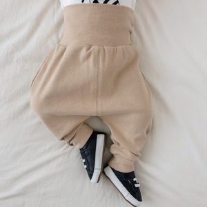 i婴儿大p高裤子春秋装裤棉宝宝p腰可开i档纯子新生儿包臀裤大屁屁