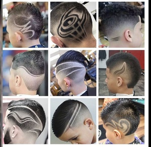 理发模具头型锅盖头造型模型男士雕刻花搭配模板宝宝模版桃心发型