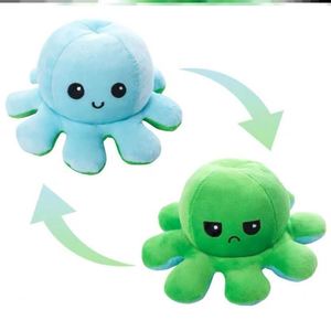 新品心情小章鱼扣枕玩偶分手挂件钥匙g生创意可以生日女抱变脸翻