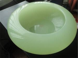 玉器工艺品玉石阿富汗玉青玉烟灰缸鱼缸摆件家居办公桌摆件烟灰缸