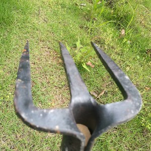 k三齿耙土d花卉耙子松菜园艺农用锻工手打铁质钉耙工具