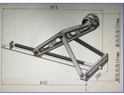 房车支腿支架驻车支撑千斤顶拖挂车配件游艇摩托拖车伸缩脚折叠.