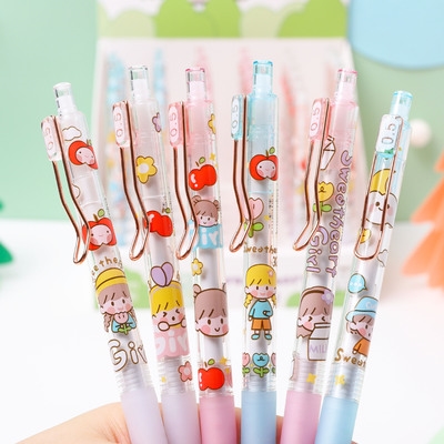 5可爱超萌少女心儿童女生卡通按动活动笔不断芯.