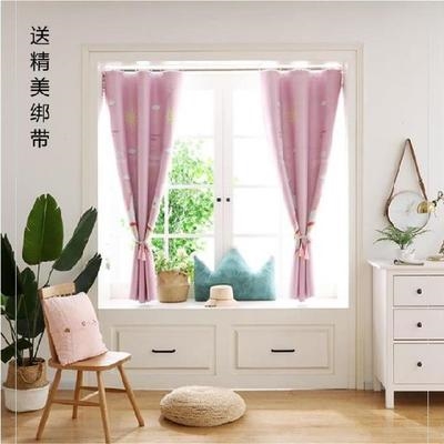 窗帘伸缩杆细的长4米半截秋冬浴室帘美式农村窗户韩式短挂布卧室5