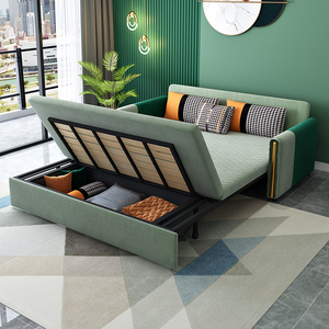 全友家居可折叠沙发床两用小户型客厅多功能双人卧室坐卧轻奢简约