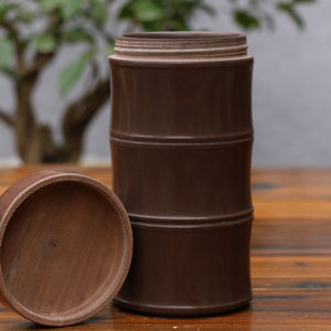 泰山木鱼石水杯御工坊天然木鱼石茶杯杯子大容量花草茶杯沉积岩石