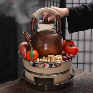 煮茶器煮茶碳炉子电陶炉侧把煮茶壶 办公室烧水陶壶290人付款150