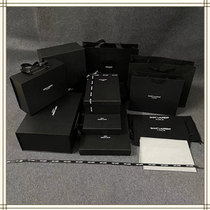 专柜ysl/圣罗兰纸袋包装口红香水衣服围巾包包手提袋空盒礼品盒子