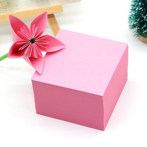 教师节手工折纸正方形t7厘米粉色纯彩色儿童爱心叠纸卡纸