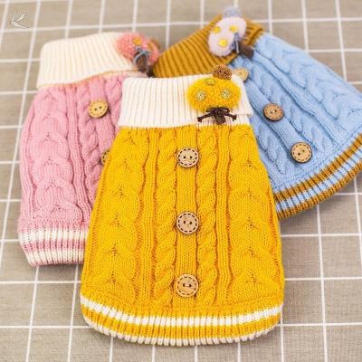 欧洲进口代宠物手工毛衣狗够衣服泰迪秋冬针织编织两脚狗的冬装高