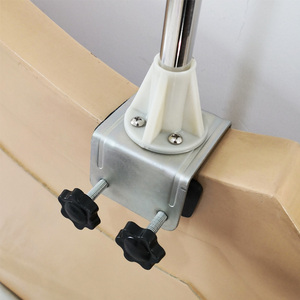 新款小吊扇支架床上固定架子中联微风g横床头挂扇杆伸缩不锈钢加