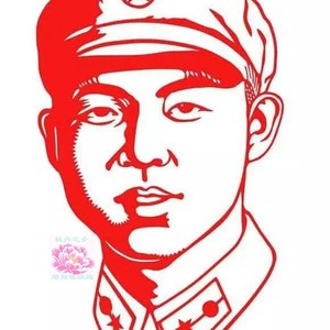 a雷锋头像贴纸不干胶镂空剪纸宣传栏黑板报贴花尺寸大小可定做剪p