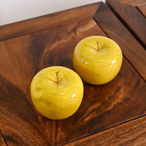 苹果摆件木木质