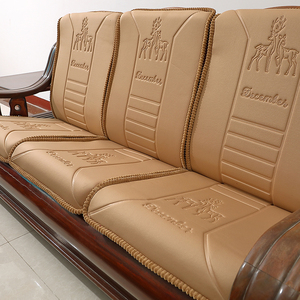 实木沙发垫带靠背加厚高密度硬海绵四季老式中式红木质春秋椅坐垫