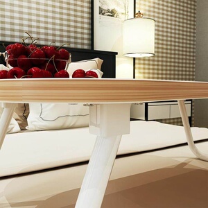 迷你小床上餐桌子炕桌吃饭火热宿舍可矮的圆形圆桌畅销家用折叠桌